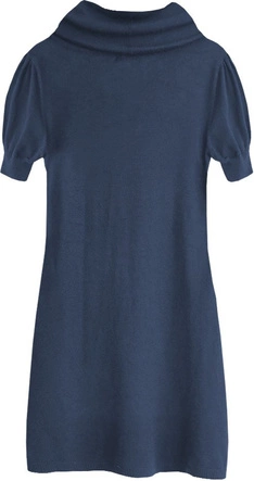 SWETERKOWA TUNIKA Z GOLFEM GRANATOWA (1186)