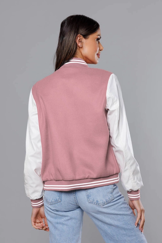 Kurtka damska bomber różowa (16M9067-46)