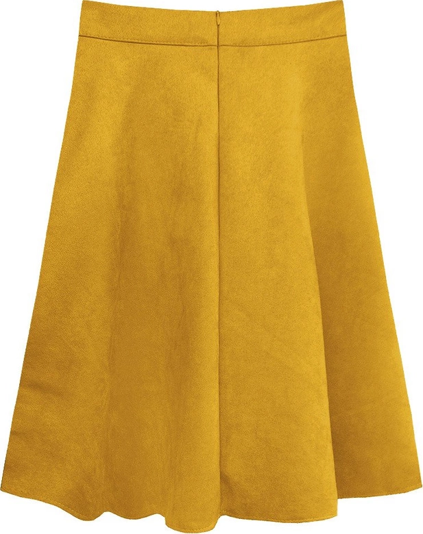 ROZKLOSZOWANA SPÓDNICA ŻÓŁTA (537ART)