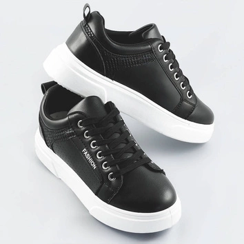 Buty sportowe damskie czarne (s221)