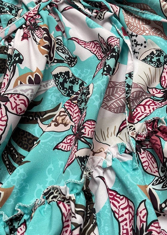 SUKIENKA MINI ZE STÓJKĄ TURKUSOWA (680/1ART)