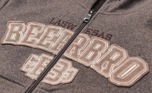 Polarowy dres damski brązowy (ZCH2212)