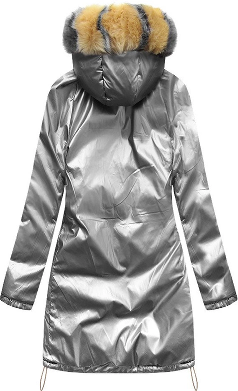 DWUSTRONNA ZIMOWA DAMSKA KURTKA ZŁOTA (1908)