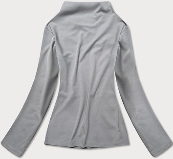 Bluza damska na suwak szara (hd152-03)