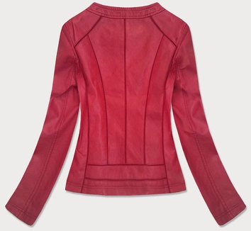 MINIMALISTYCZNA RAMONESKA Z EKOSKÓRY CZERWONA (TD102)