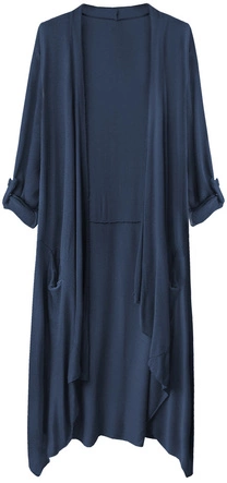 CIENKA NARZUTKA Z KIESZENIAMI GRANATOWA (248ART)