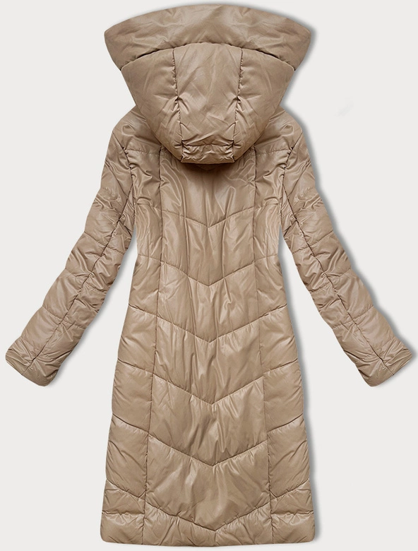 Pikowana przejściowa kurtka damska S'West beżowa (B8302-12)