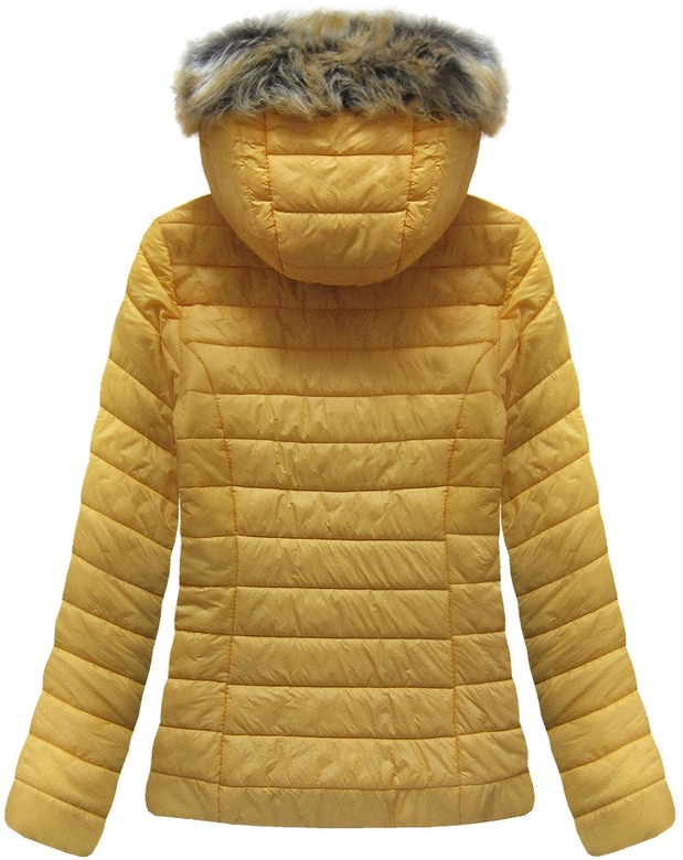 KRÓTKA PIKOWANA KURTKA ŻÓŁTA (262ART)