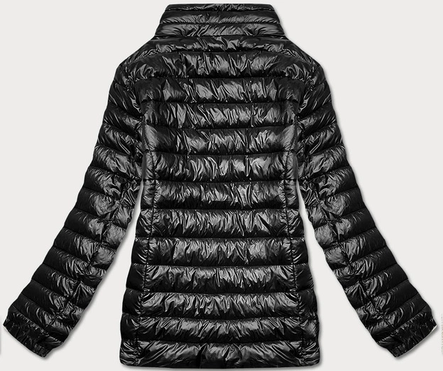 Lekka pikowana kurtka damska czarna (5M706-392)