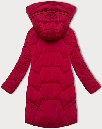 Przejściowa kurtka damska z kapturem LHD bordowa (LHD-24585)