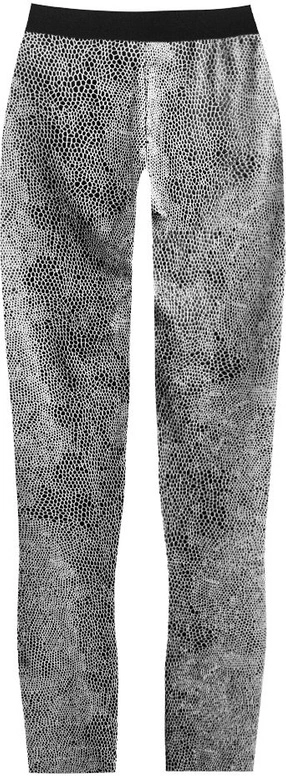 BŁYSZCZĄCE LEGGINSY W ZWIERZĘCY WZÓR CZARNO-SZARE (318ART)