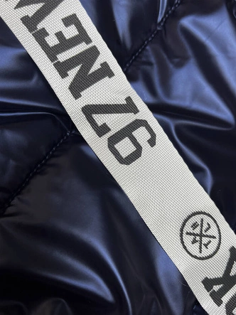 Bezrękawnik damski ze ściągaczami granatowy (16M9115-215)