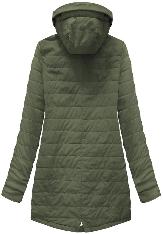 DWUSTRONNA KURTKA Z KAPTUREM KHAKI (W0230)