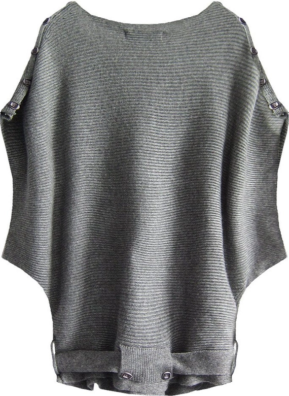 KRÓTKI NIETOPERZOWY SWETEREK JASNOSZARY (X1184X)