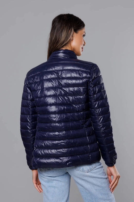 Lekka pikowana kurtka damska ciemny granat (5M706-224)