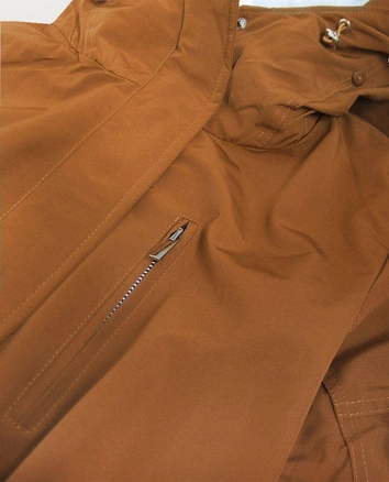 DAMSKA PARKA ZIMOWA KARMELOWA (W379)