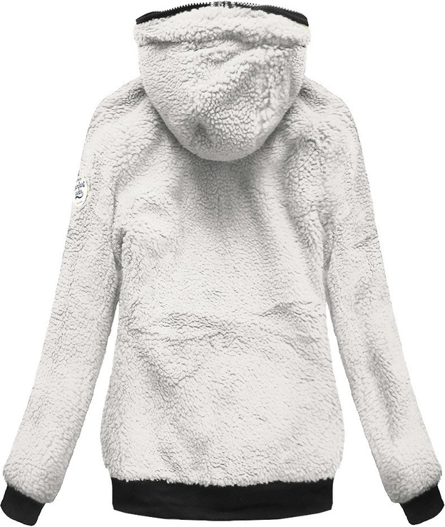 DWUSTRONNA BLUZA Z KAPTUREM GRANATOWO-BIAŁA (659A)