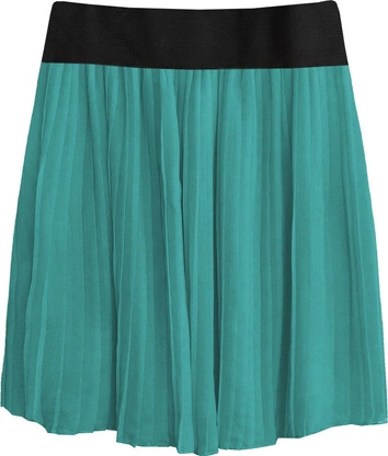 PLISOWANA SPÓDNICA MINI MORSKA (9228/5)
