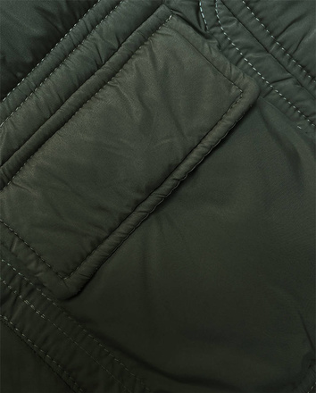 Puchowa kamizelka damska khaki (B8153-11)