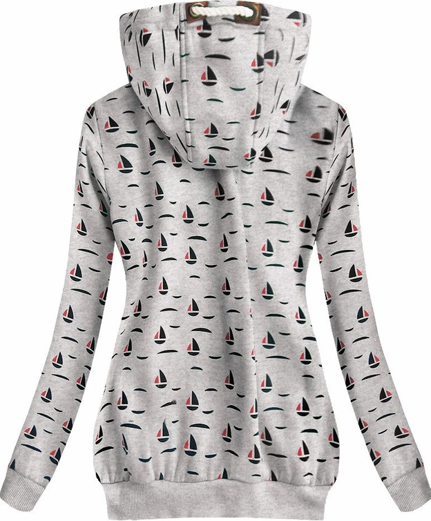 CIEPŁA BLUZA Z KAPTUREM SZARA (1912)