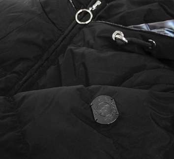 WODOODPORNA ZIMOWA KURTKA DAMSKA CZARNA (M-231)