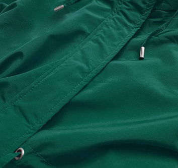 DWUSTRONNA KURTKA PARKA DAMSKA ZIELONO-BRĄZOWA (XW581X)