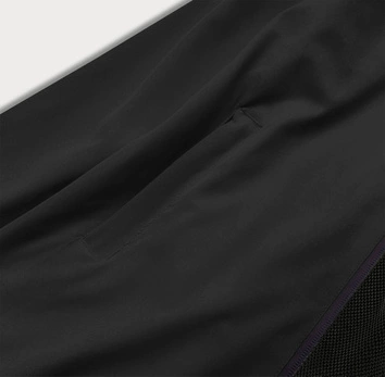 LETNIA KURTKA DAMSKA NA PODSZEWCE CZARNA (HH036-1)