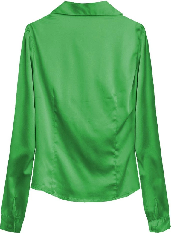 SATYNOWA KOSZULA ZIELONA (1067)