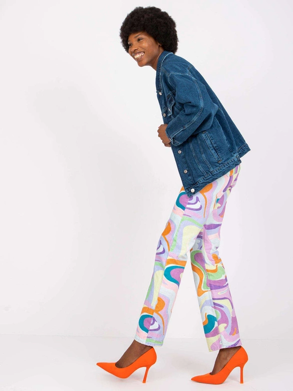 Luźna kurtka damska jeansowa ciemnoniebieska (CKT-02)