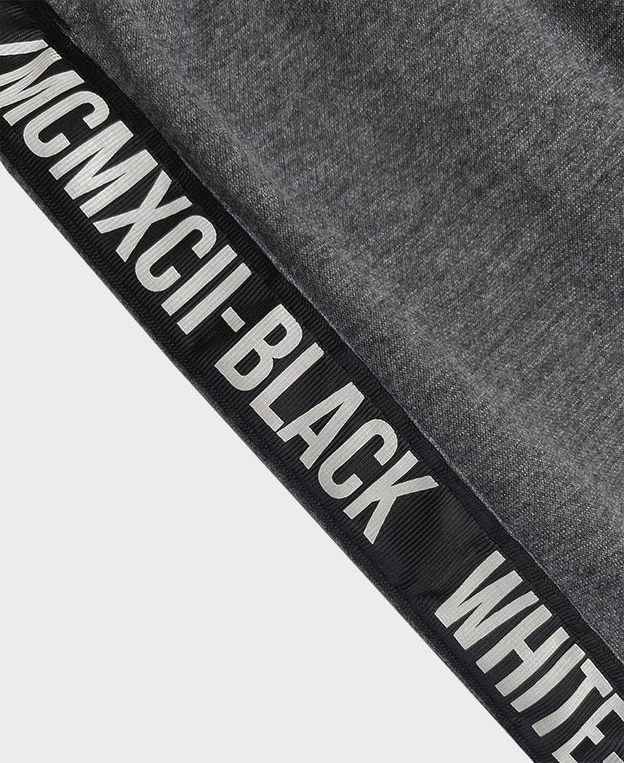 Krótkie spodenki męskie ciemne szare (8K933-5)