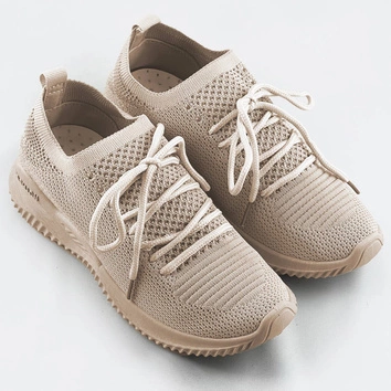 LEKKIE BUTY SPORTOWE DAMSKIE BEŻOWE (XA052)