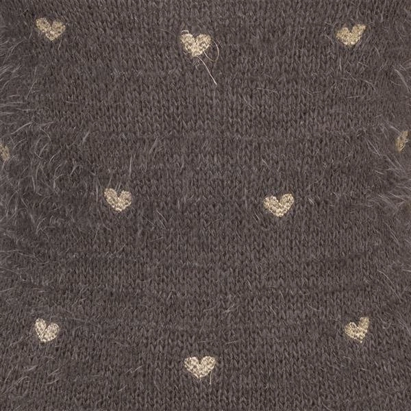 MIĘKKI SWETER Z SERDUSZKAMI BRĄZOWY (76M52)