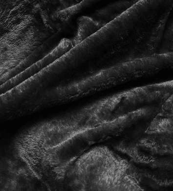 Zimowa kurtka damska z kapturem czarna (2M-21003)