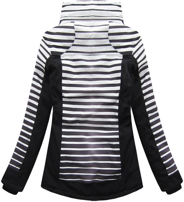 DAMSKA KURTKA ZIMOWA SNOWBOARDOWA Z MEMBRANĄ CZARNA (W191)