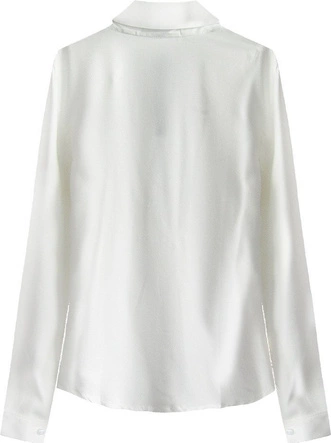 KOSZULA Z OZDOBNYM KOŁNIERZYKIEM ECRU (X6311X)