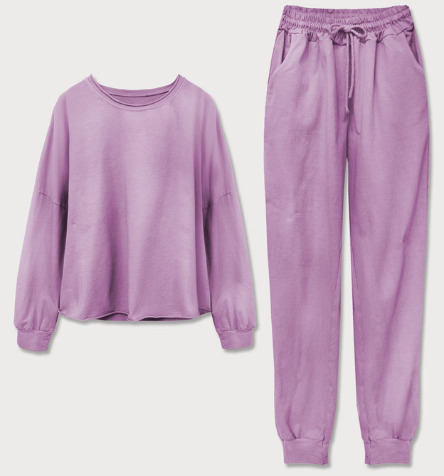 BAWEŁNIANY DRES DAMSKI LILAC (610ART)