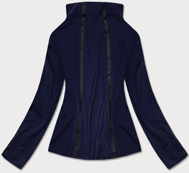 Bluza damska z niską stójką granatowa (hh020-04)