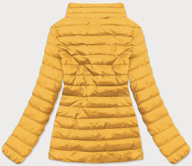 Lekka pikowana kurtka damska żółta (20311-333)
