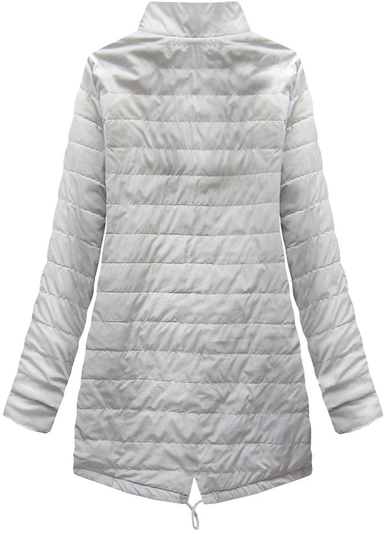 DWUSTRONNA PARKA Z KAPTUREM SZARA (W0233BIG)