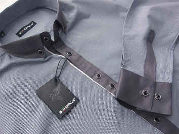 KOSZULA SLIM FIT GRAFITOWA (SED-64)