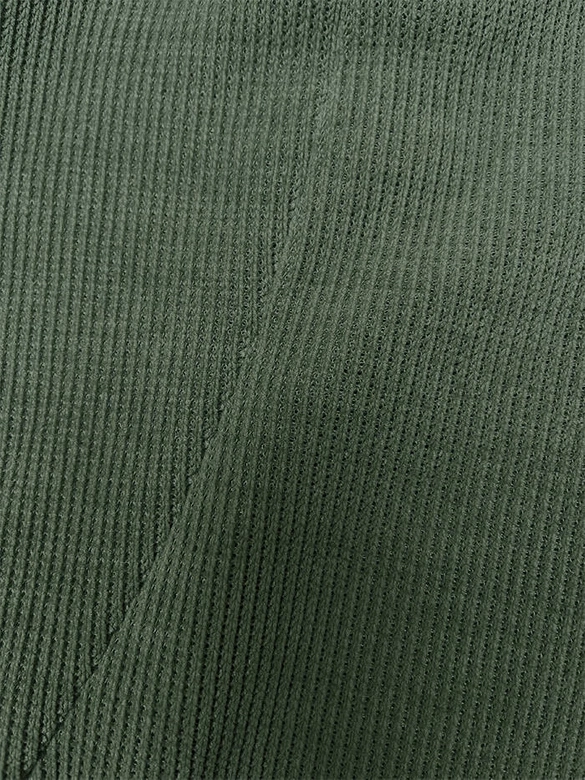 Prążkowany komplet damski oliwkowy (AMG-341A)