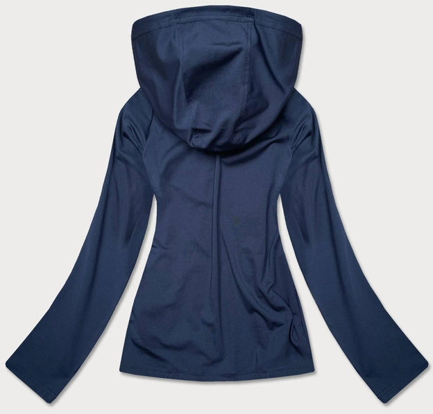 Elastyczna bluza z kapturem granatowa (20318)