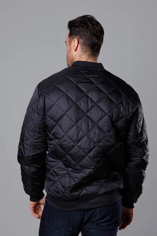 Pikowana bomberka męska czarna (MY01-1)