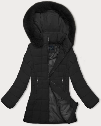 Pikowana kurtka zimowa damska J Style czarna (16M9119-392)