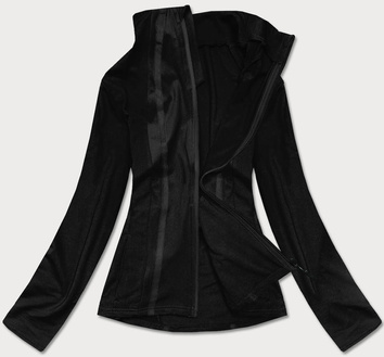 Bluza damska z niską stójką czarna (hh020-01)