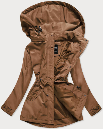 KURTKA - PARKA DAMSKA KARMELOWA (RQW-6852)