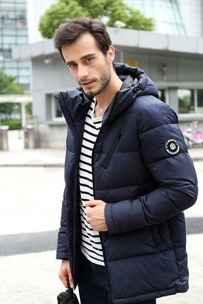 KURTKA ZIMOWA Z PUCHEM NATURALNYM GRANAT 1 (5011)