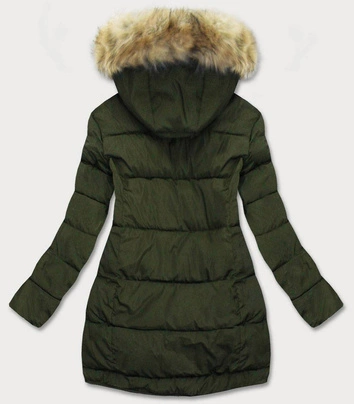 PIKOWANA KURTKA Z KAPTUREM KHAKI (859)