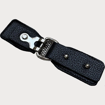 Kurtka ze skóry ekologicznej z futrzanym kołnierzem Glakate beżowa (LU98091#)