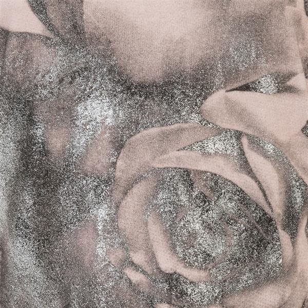 BLUZA Z BŁYSZCZĄCĄ RÓŻĄ BRUDNY RÓŻ (5092)